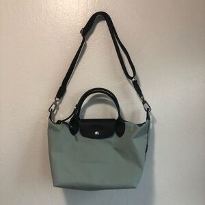 Longchamp Le Pliage Energy S Tote Bag Canvas Leather vervain L1512HSRM07